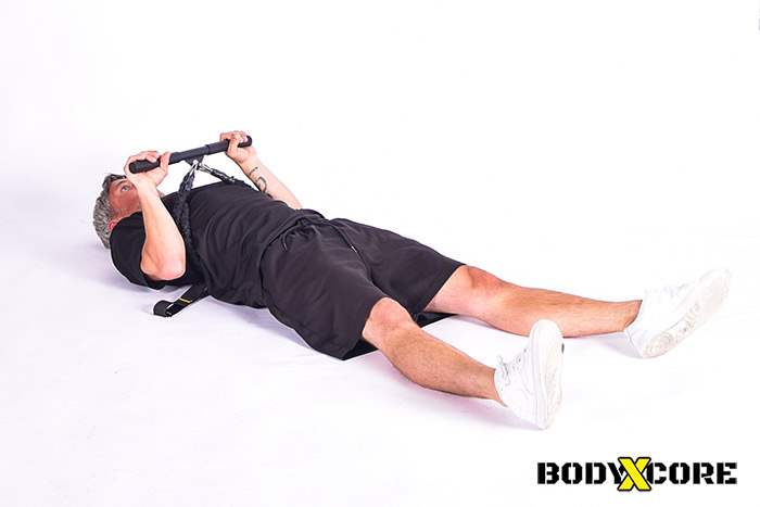 Lay Down Chest Press Exercises
